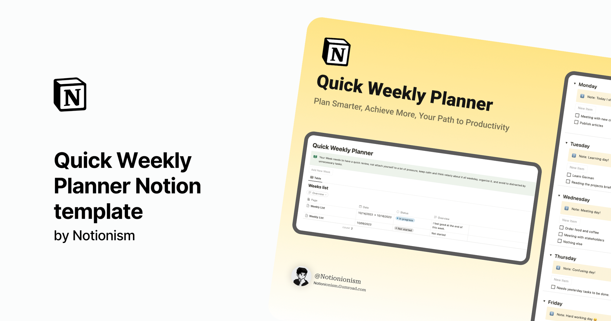 Wellness Weekly Planner by Mindful Notion