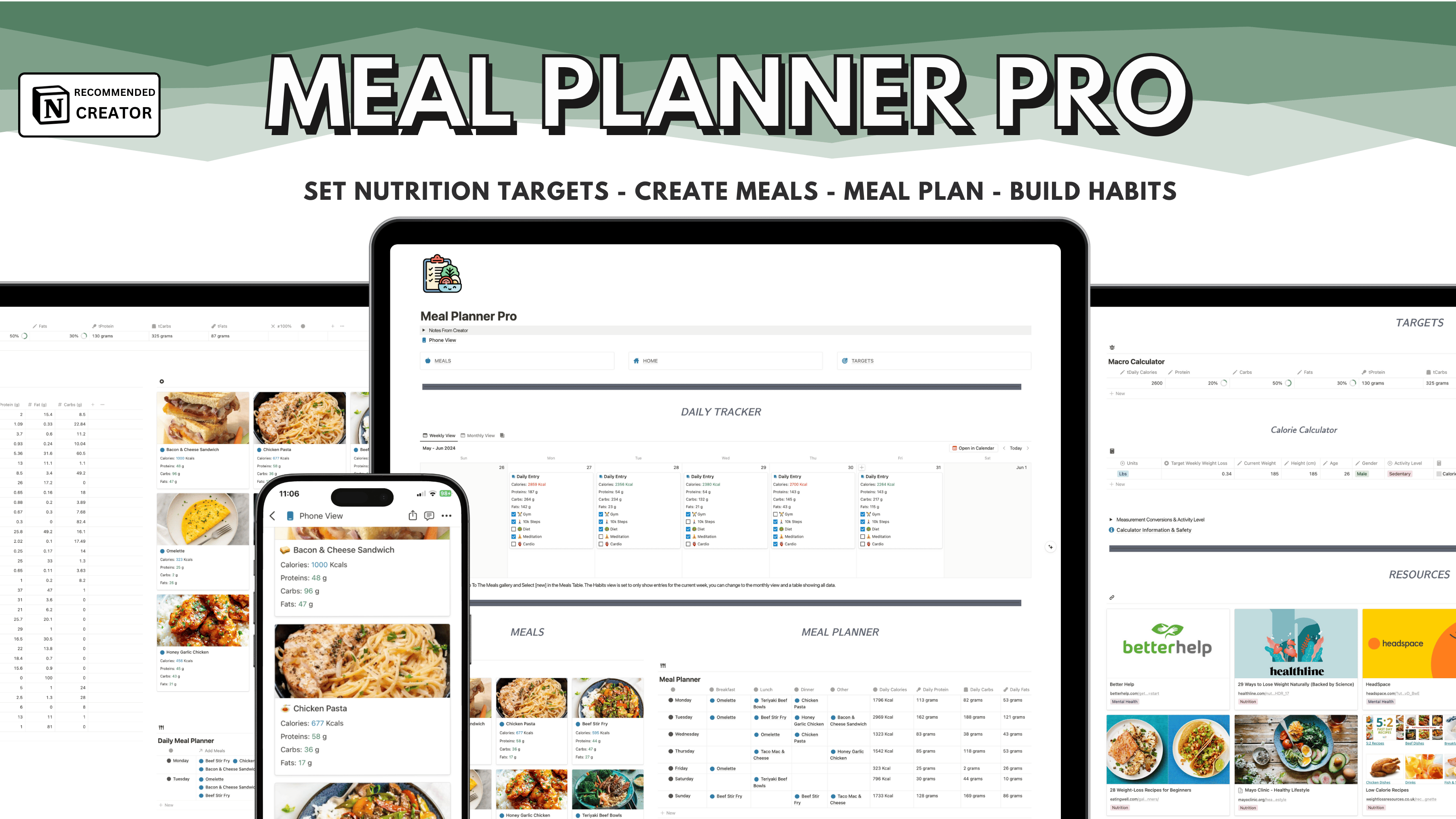 Fitness Meal Planner by FitLife Notion