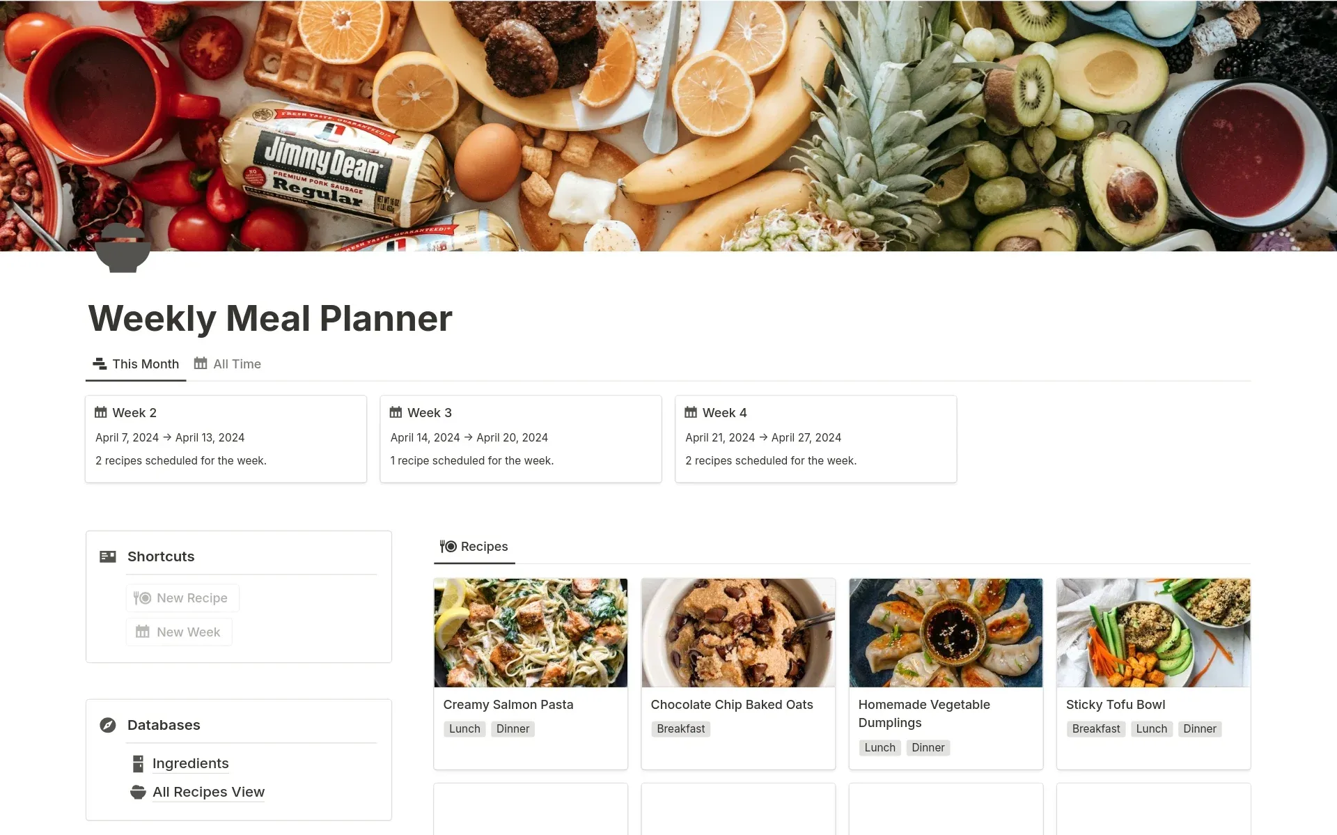 Meal Planner Pro by Notion Experts