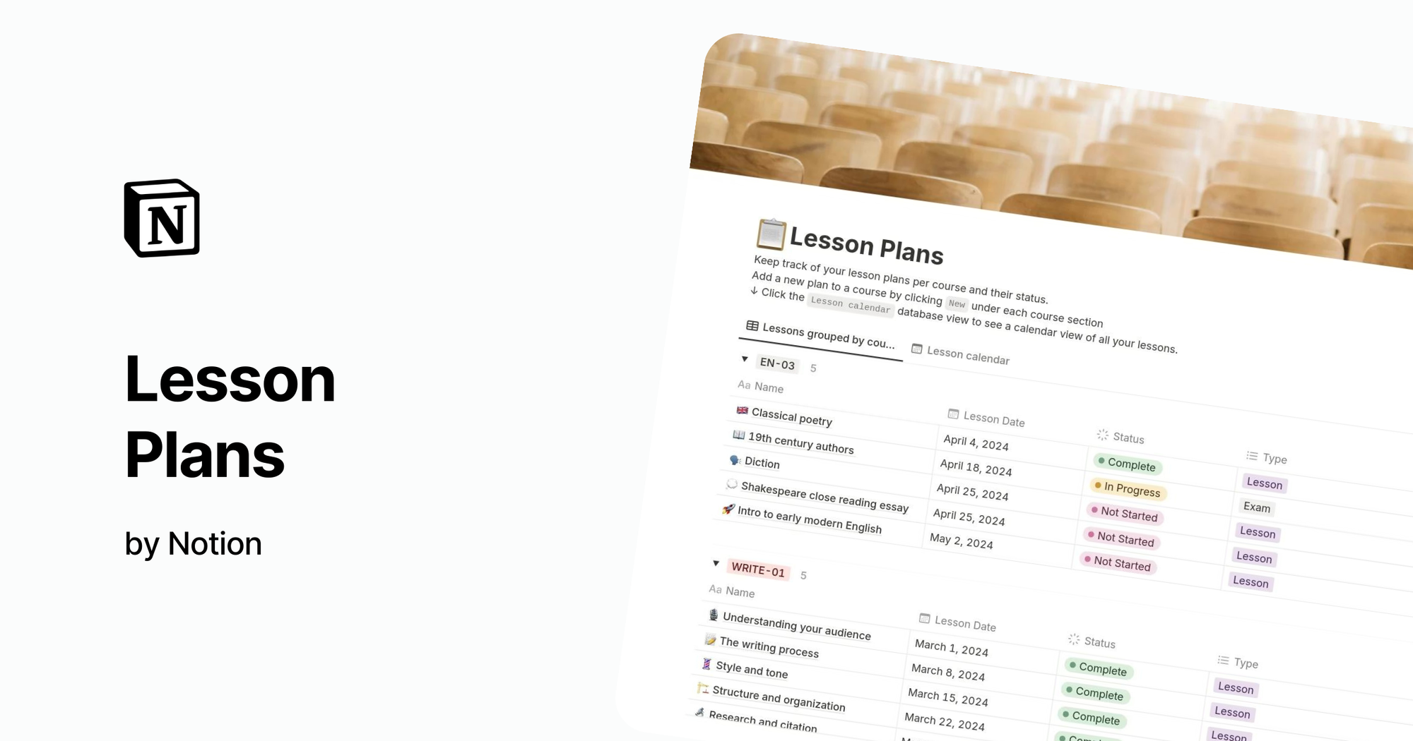 College Dashboard by Notion College